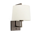 Wandarmatuur FRAME E27 IP20, beige, antiek goud 
