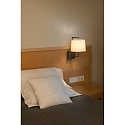 Faro Wandarmatuur FRAME E27 IP20, beige, antiek goud 