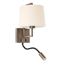Wandarmatuur FRAME E27 IP20, beige, antiek goud 
