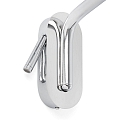 Wandarmatuur ETERNA E27 IP20, chroom, wit 