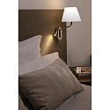 Wandarmatuur ETERNA E27 IP20, chroom, wit 