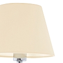 Faro Wandarmatuur ETERNA E27 IP20, beige, chroom 