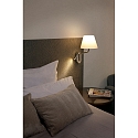 Faro Wandarmatuur ETERNA E27 IP20, beige, chroom 