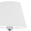 Wandarmatuur ETERNA E27 IP20, chroom, wit 