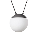 Pendelarmatuur MINE PC SPACE E27 IP20, donkergrijs 