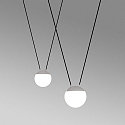 Faro Pendelarmatuur MINE GLASS SPACE 2-vlams E27 IP20, wit mat 