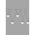 Faro Pendelarmatuur MINE 5-vlams E27 IP20, donkergrijs 