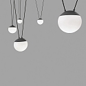 Faro Pendelarmatuur MINE 5-vlams E27 IP20, donkergrijs 