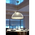 Faro Pendelarmatuur MAGMA E27 IP20, grijs, wit mat 