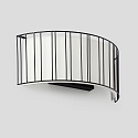 wall luminaire LINDA 2 flames E27 IP20, beige, black matt 