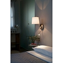 Faro wall luminaire BERNI E27 IP20, nickel satined 