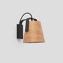 Faro wall luminaire STOOD E27 IP20, black matt 