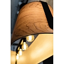 Faro pendant luminaire STOOD 5 flames E27 IP20, black matt 
