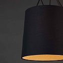 Pendelarmatuur TREE E27 IP20, zwart mat 