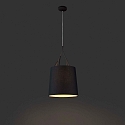 Pendelarmatuur TREE E27 IP20, zwart mat 