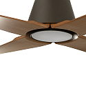 Faro Plafond ventilator TYPHOON M met Afstandsbediening IP44, bruin, ahorn