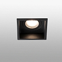 ceiling recessed luminaire HYDE SQ GU10 IP44, black matt 