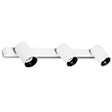 Wand- en plafondarmatuur STAN 3-vlams GU10 IP20, wit mat 