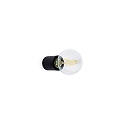 Wandarmatuur TEN E27 IP20, zwart mat 