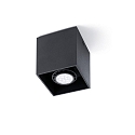 Plafondarmatuur TECTO GU10 IP20, zwart mat 