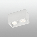 Faro ceiling luminaire TECTO 2 flames GU10 IP20, white matt 