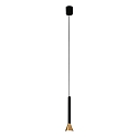 Pendelarmatuur DANKA LED IP20, goud, gesatineerd 