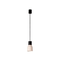 Pendelarmatuur KOMBO E27 IP20, beige, zwart mat 
