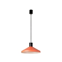 Pendelarmatuur KOMBO E27 IP20, zwart mat, terracotta 