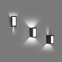Faro Wandarmatuur voor buitenshuis LOG LED IP54, donkergrijs 