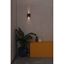 Faro Wandarmatuur voor buitenshuis OLAN 2-vlams LED IP65, roestbruin 