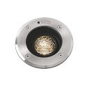 Vloerinbouwarmatuur GEISER 130 / 10� rond, instelbaar, begaanbaar IP67, rvs, gesatineerd 