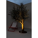 Faro Vloerinbouwarmatuur GEISER 130 / 38� rond, instelbaar, begaanbaar IP67, rvs, gesatineerd 