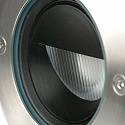 Faro Vloerinbouwarmatuur GEISER 130 WALLWASHER rond, stijf, asymmetrisch IP67, rvs, gesatineerd 