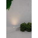 Faro Vloerinbouwarmatuur GEISER 130 WALLWASHER rond, stijf, asymmetrisch IP67, rvs, gesatineerd 