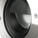Faro Vloerinbouwarmatuur GEISER 180 WALLWASHER rond, stijf, asymmetrisch IP67, rvs, gesatineerd 