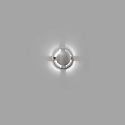 Faro Wandarmatuur voor buitenshuis KEENAN LED IP67, nikkel mat 