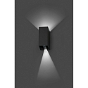 outdoor wall luminaire BLIND up / down, 2 flames LED IP65, dark grey 