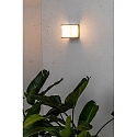 Faro Wandarmatuur voor buitenshuis KUBICK E27 IP44, lichtgrijs 
