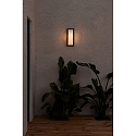 Faro Wandarmatuur MOL E27 IP44, donkergrijs 