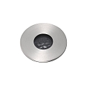 Faro floor recessed luminaire GRUND 37 (INCL HONEYCOMB) 700MA round, rigid, passable IP67, stainless steel, satined dimmable