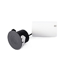 Vloerinbouwarmatuur GRUND 80 (INCL HONEYCOMB) 350MA rond, stijf, begaanbaar IP67, zwart, geanodiseerd dimbaar