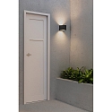 Faro Wandarmatuur LACRE E27 IP54, donkergrijs 