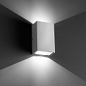 Faro Wandarmatuur voor buitenshuis LING 2-vlams LED IP54, wit mat 