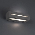 Faro Wandarmatuur WEST E27 IP54, donkergrijs 