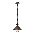 Pendelarmatuur NAUTICA E27 IP33, roestbruin 