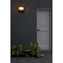 Faro Wandarmatuur POMO 2-vlams E27 IP65, donkergrijs 