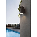 Faro Wandarmatuur TINIA E27 IP44, donkergrijs 