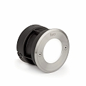 Vloerinbouwarmatuur LED 18 R HIGH POWER rond, stijf IP67, rvs, gesatineerd 
