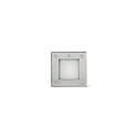 Vloerinbouwarmatuur LED 18 SQ HIGH POWER stijf, vierkant IP67, rvs, gesatineerd 