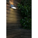 Faro Wandarmatuur VIEW E27 IP54, donkergrijs 